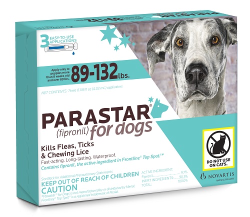 Parastar (Blue) 89-132Lbs Canine Sold By Card Of 3Ds - Box = 10 Cards P3 By El
