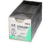 Suture #2-0 Ethilon (Ks) Straight Cutting Needle 60mm / 30 Black Nylon 628H B36