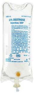 Dextrose 5% In Water Inj USP Lifecare (Plastic Bags) 12 X1000ml C12 By Hospira