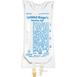 Lactated Ringers Inj USP Lifecare Lrs - Plastic Bags 24 X250ml C24 By Hospira