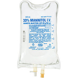 Mannitol 20% Inj USP 12 X500ml C12 By Hospira