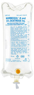 Normosol R And 5% Dextrose Inj Lifecare - Plastic Bags 12 X1000ml  C12 By Hospi