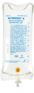 Normosol R Lifecare 12 X1000ml Plastic Bags C12 By Hospira