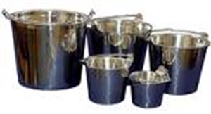 Bucket Stainless Steel 4-Quart Each By Jorgensen(Vet)