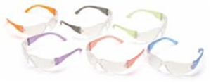 Colorful Ecomony Safety Glasses (2 Each Orange Black Green Purple Red Blue)