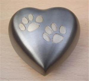Cremation Urn Odyssey Pewter / Brass Double Paw - Small [4.3 X4.3 X3.3] Each