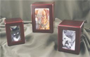 Cremation Urn Photo Box Cherry Finish Mdf - Large (4.9 X4.8 X6.5) Each By Jo