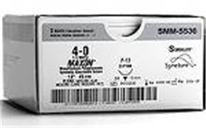Suture #0 Maxon (Gs-21) 1/2 Circle Tpr Point 37mm 30 Green B36 By Medtronic