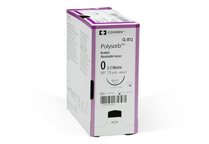 Suture #5-0 Polysorb (P-10) 3/8 Circle Premium Rev Cut 11mm / 18 Undyed B12 By