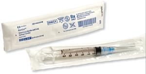 Syringes Kenvet Softpack 3ml 22 X 3/4 Luer Lock B100 By Medtronic