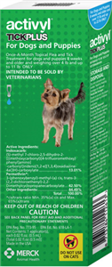 Activyl Plus 0.5ml Toy Dogs (4-11Lbs) Blue 6 X6-Dose B36 By Merck Animal Health