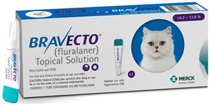 Bravecto 250mg Feline Topical Blue (6.2-13.8Lbs)� B10 By Merck Animal Health