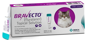 Bravecto 500mg Feline Topical Purple (13.8-27.5Lbs)� B10 By Merck Animal Healt