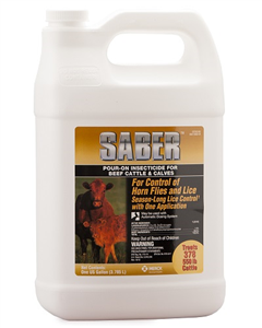 Saber Pour-On Insecticide Gal By Merck Animal Health