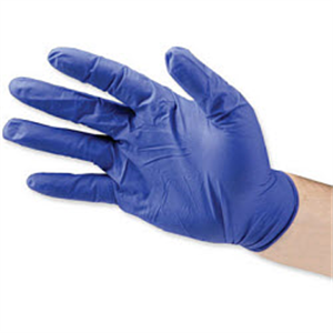 Exam Gloves Ideal Nitrile Powder And Latex Free True Blue - Medium - Food Servic