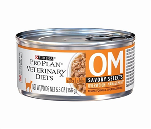 Feline Om Overweight Management Savory Selects W/ Gravy Prescription Diet 24 X5.