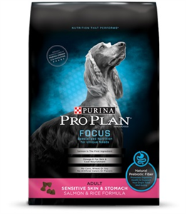 Pro Plan Focus Canine Adult Sensitive Skin & Stomach Salmon & Rice Formula 5Lb 