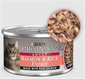 Pro Plan Savor Feline Adult Salmon & Rice Entre 24 X3 oz . C24 By Nestle Purin