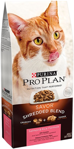Pro Plan Savor Feline Adult Salmon & Rice Shredded Blend 3.2Lb By Nestle Purina