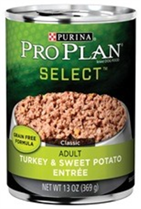 Pro Plan Select Canine Adult Grain Free Sweet Potato 12 X13 oz  C12 By Nestle P