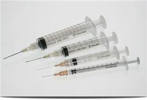 Syringes 3cc Lock Tip 20G X 1 Ultra-Thin Wall Needle B100 By Terumo