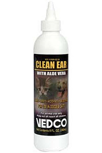 Clean Ear With Aloe Vera 8 oz By Vedco(Vet)