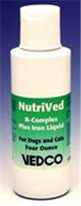 Nutrived B Complex + Iron Liquid 4 oz By Vedco(Vet)