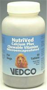 Nutrived Calcium Plus Chew Tabs For Dogs B60 By Vedco(Vet)
