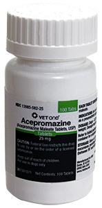 Acepromazine Tablets - Scored 25mg (Acepromazine Maleate) B100 By Vet One 