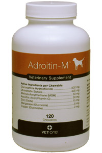 Adroitin-M Chewable Tablets For Dogs B120 By Vet One 
