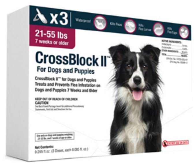 Crossblock II Dog And Puppy - Large (21 - 55Lbs) 12X3-Dose Cards C12 By ...