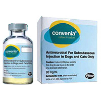 Convenia Cefovecin Sodium Inj 80Mg/ml 10ml By Zoetis