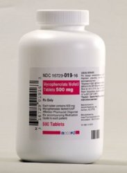Mycophenolate Tabs 500mg B100 By Accord Healthcare 