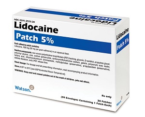 Lidocaine Patch 5%  Box of 30 By Actavis