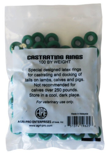 Castration Rings - Green Bg100 By Agri-Pro Enterprises