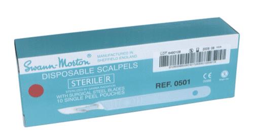Disposable Scalpels Swann Morton #20 Stainless Steel Bx10 By Agri-Pro Enterprise