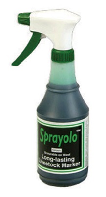 Livestock Marker Sprayolo Long-Lasting (Liquid Spray) Green Each By Agri-Pro Ent