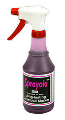 Livestock Marker Sprayolo Long-Lasting (Liquid Spray) Pink Pt By Agri-Pro Enterp