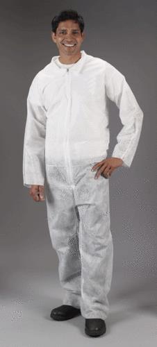 Polypropylene Coveralls (Open Wrist And Ankle) Navy 2XLarge C25 By Agri ...