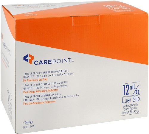 Syringes Carepoint Slip Tip 12cc B100 By Allison Medical