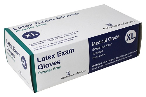 Exam Glove Powder Free Latex - XLarge B100 By Amerisourcebergen 