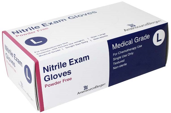 Glove Exam Nitrile Powder Free Blue - Large - Chemo Rated B200 By Amerisourceber