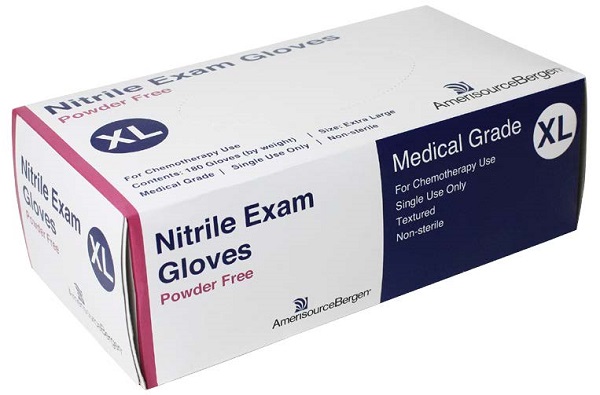 Glove Exam Nitrile Powder Free Blue - XLarge - Chemo Rated B180 By Amerisourcebe