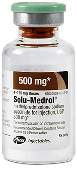 Solu Medrol 500mg W/O Diluent (Methylprednisolone Sodium Succinate) Multi Dose V