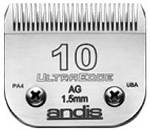 Clipper Blade Ultraedge Stainless Steel #10 (1/16) Each By Andis Clipper