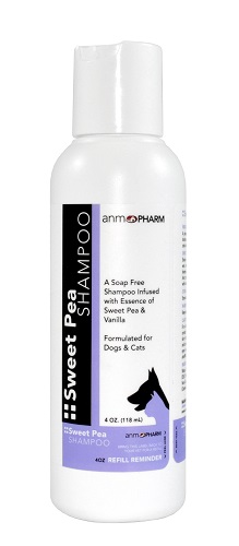 Sweet Pea Shampoo 4 oz By Animal Pharmaceuticals Item No.:Vet-OTC-MW 064494<Br><Br>Manufacturer:Animal Pharmaceuticals<Br>MW SKU:064494<Br>Manf Code:120008<Br>Rx:No<Br>Human Label:No
