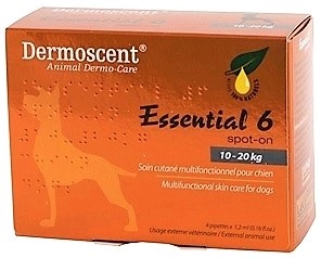 Essential 6 Spot-On Skin Care For Dogs Medium [22-44Lbs] B4 By Aventix