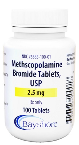 Methscopolamine Bromide Tabs 2.5mg B100 By Bayshore Pharmaceuticals