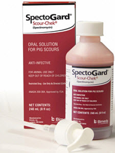 Spectogard Scour-Chek (Spectinomycin) Oral Solution For Pig Scours - 240ml 240ml