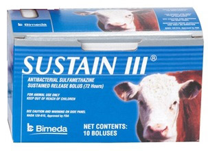 Sustain III Cow Bolus B10 By Bimeda Pet